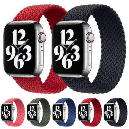 Single-turn Nylon Woven Watchband For Apple Watch Series 6 & SE & 5 & 4 44mm / 3 & 2 & 1 42mm, S, M, L - DealBuddy
