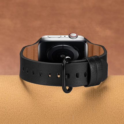 Replacement Genuine Leather Watchbands, For Apple Watch Series 7 45mm / 6 & SE & 5 & 4 44mm / 3 & 2 & 1 42mm, For Apple Watch Series 7 41mm / 6 & SE & 5 & 4 40mm / 3 & 2 & 1 38mm - DealBuddy