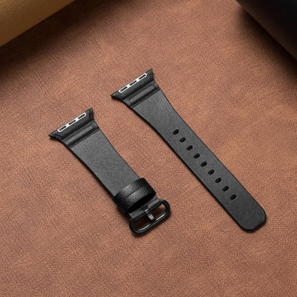 Replacement Genuine Leather Watchbands, For Apple Watch Series 7 45mm / 6 & SE & 5 & 4 44mm / 3 & 2 & 1 42mm, For Apple Watch Series 7 41mm / 6 & SE & 5 & 4 40mm / 3 & 2 & 1 38mm - DealBuddy
