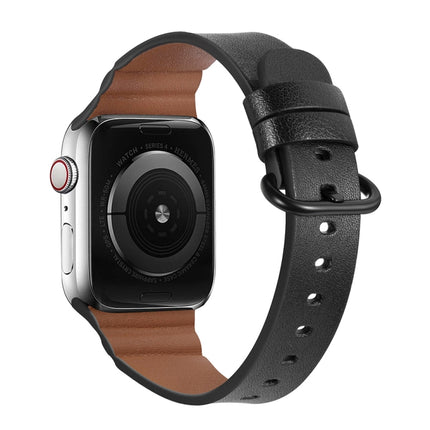 Replacement Genuine Leather Watchbands, For Apple Watch Series 7 45mm / 6 & SE & 5 & 4 44mm / 3 & 2 & 1 42mm, For Apple Watch Series 7 41mm / 6 & SE & 5 & 4 40mm / 3 & 2 & 1 38mm - DealBuddy