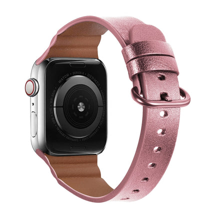 Replacement Genuine Leather Watchbands, For Apple Watch Series 7 45mm / 6 & SE & 5 & 4 44mm / 3 & 2 & 1 42mm, For Apple Watch Series 7 41mm / 6 & SE & 5 & 4 40mm / 3 & 2 & 1 38mm - DealBuddy