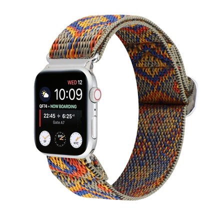 Metal Japanese Buckle Elastic Nylon Replacement Watchbands, For Apple Watch Series 7 45mm / 6 & SE & 5 & 4 44mm / 3 & 2 & 1 42mm, For Apple Watch Series 8&7 41mm / SE 2&6&SE&5&4 40mm / 3&2&1 38mm                                                         ... - DealBuddy
