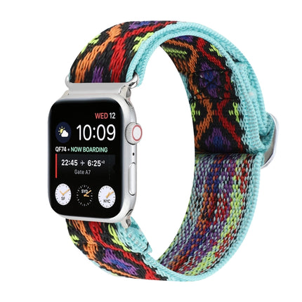 Metal Japanese Buckle Elastic Nylon Replacement Watchbands, For Apple Watch Series 7 45mm / 6 & SE & 5 & 4 44mm / 3 & 2 & 1 42mm, For Apple Watch Series 8&7 41mm / SE 2&6&SE&5&4 40mm / 3&2&1 38mm                                                         ... - DealBuddy