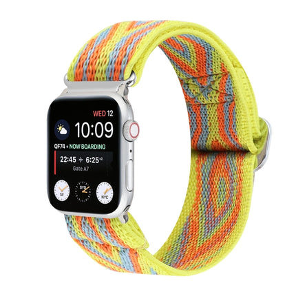Metal Japanese Buckle Elastic Nylon Replacement Watchbands, For Apple Watch Series 7 45mm / 6 & SE & 5 & 4 44mm / 3 & 2 & 1 42mm, For Apple Watch Series 8&7 41mm / SE 2&6&SE&5&4 40mm / 3&2&1 38mm                                                         ... - DealBuddy