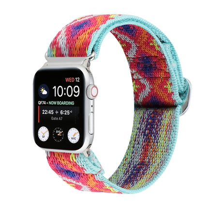 Metal Japanese Buckle Elastic Nylon Replacement Watchbands, For Apple Watch Series 7 45mm / 6 & SE & 5 & 4 44mm / 3 & 2 & 1 42mm, For Apple Watch Series 8&7 41mm / SE 2&6&SE&5&4 40mm / 3&2&1 38mm                                                         ... - DealBuddy