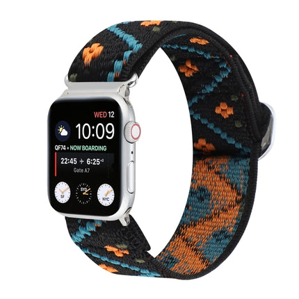 Metal Japanese Buckle Elastic Nylon Replacement Watchbands, For Apple Watch Series 7 45mm / 6 & SE & 5 & 4 44mm / 3 & 2 & 1 42mm, For Apple Watch Series 8&7 41mm / SE 2&6&SE&5&4 40mm / 3&2&1 38mm                                                         ... - DealBuddy