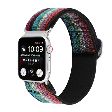 Metal Japanese Buckle Elastic Nylon Replacement Watchbands, For Apple Watch Series 7 45mm / 6 & SE & 5 & 4 44mm / 3 & 2 & 1 42mm, For Apple Watch Series 8&7 41mm / SE 2&6&SE&5&4 40mm / 3&2&1 38mm                                                         ... - DealBuddy
