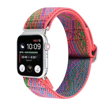 Metal Japanese Buckle Elastic Nylon Replacement Watchbands, For Apple Watch Series 7 45mm / 6 & SE & 5 & 4 44mm / 3 & 2 & 1 42mm, For Apple Watch Series 8&7 41mm / SE 2&6&SE&5&4 40mm / 3&2&1 38mm                                                         ... - DealBuddy