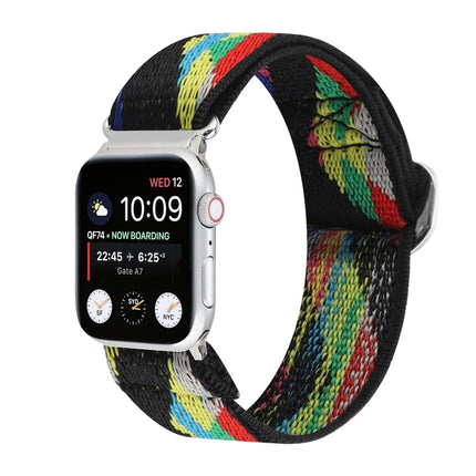 Metal Japanese Buckle Elastic Nylon Replacement Watchbands, For Apple Watch Series 7 45mm / 6 & SE & 5 & 4 44mm / 3 & 2 & 1 42mm, For Apple Watch Series 8&7 41mm / SE 2&6&SE&5&4 40mm / 3&2&1 38mm                                                         ... - DealBuddy