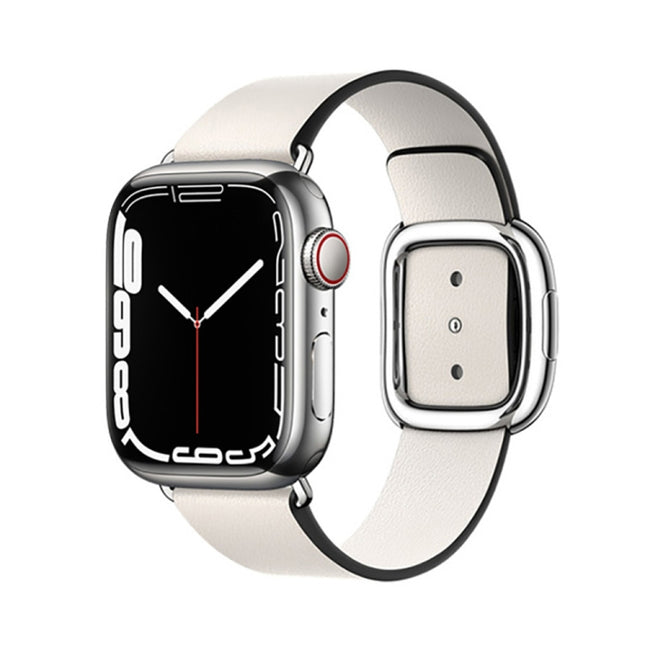 Modern Style Leather Watch Band For Apple Watch 42mm / 41mm / 40mm / 38mm, For Apple Watch 42mm / 41mm / 40mm / 38mm - DealBuddy