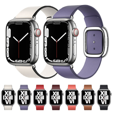 Modern Style Leather Watch Band For Apple Watch 42mm / 41mm / 40mm / 38mm, For Apple Watch 42mm / 41mm / 40mm / 38mm - DealBuddy