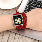 Hand-woven Leather Watchband For Apple Watch Series 6 & SE & 5 & 4 40mm / 3 & 2 & 1 38mm - DealBuddy