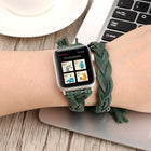 Hand-woven Leather Watchband For Apple Watch Series 6 & SE & 5 & 4 40mm / 3 & 2 & 1 38mm - DealBuddy
