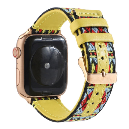 Ethnic Leather Watchband For Apple Watch Series 6 & SE & 5 & 4 44mm / 3 & 2 & 1 42mm - DealBuddy