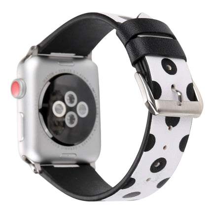 Fashion Wave Dot Series Leather Replacement Watchbands For Apple Watch Series 6 & SE & 5 & 4 40mm / 3 & 2 & 1 38mm, For Apple Watch Series 8&7 41mm / SE 2&6&SE&5&4 40mm / 3&2&1 38mm - DealBuddy