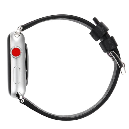 Fashion Wave Dot Series Leather Replacement Watchbands For Apple Watch Series 6 & SE & 5 & 4 40mm / 3 & 2 & 1 38mm, For Apple Watch Series 8&7 41mm / SE 2&6&SE&5&4 40mm / 3&2&1 38mm - DealBuddy