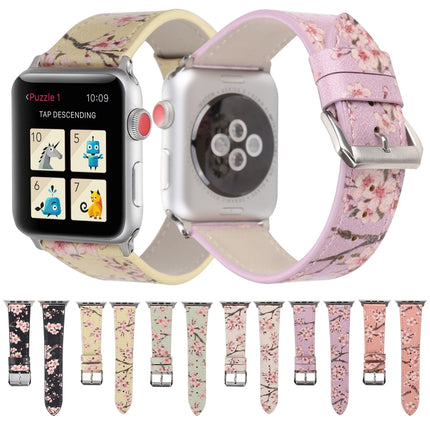 Plum Series Leather Replacement Watchbands For Apple Watch Series 6 & SE & 5 & 4 44mm / 3 & 2 & 1 42mm - DealBuddy