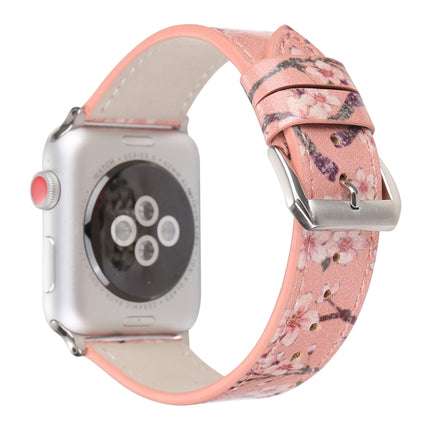 Plum Series Leather Replacement Watchbands For Apple Watch Series 6 & SE & 5 & 4 40mm / 3 & 2 & 1 38mm, For Apple Watch Series 8&7 41mm / SE 2&6&SE&5&4 40mm / 3&2&1 38mm, For Apple Watch Series 7 41mm / 6 & SE & 5 & 4 40mm / 3 & 2 & 1 38mm - DealBuddy