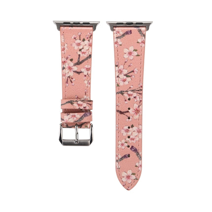 Plum Series Leather Replacement Watchbands For Apple Watch Series 6 & SE & 5 & 4 40mm / 3 & 2 & 1 38mm, For Apple Watch Series 8&7 41mm / SE 2&6&SE&5&4 40mm / 3&2&1 38mm, For Apple Watch Series 7 41mm / 6 & SE & 5 & 4 40mm / 3 & 2 & 1 38mm - DealBuddy