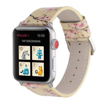 Plum Series Leather Replacement Watchbands For Apple Watch Series 6 & SE & 5 & 4 40mm / 3 & 2 & 1 38mm, For Apple Watch Series 8&7 41mm / SE 2&6&SE&5&4 40mm / 3&2&1 38mm, For Apple Watch Series 7 41mm / 6 & SE & 5 & 4 40mm / 3 & 2 & 1 38mm - DealBuddy