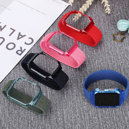 Weave Replacement Wrist Strap Watchbands with Frame For Apple Watch Series 6 & SE & 5 & 4 44mm / 3 & 2 & 1 42mm, 128mm, 135mm, 140mm, 145mm, 150mm, 155mm, 160mm, 165mm - DealBuddy