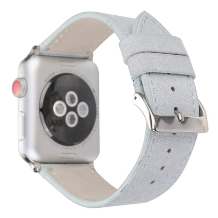 Frosted Genuine Leather Watchband For Apple Watch Series 6 & SE & 5 & 4 44mm / 3 & 2 & 1 42mm, For Apple Watch Series 7 45mm / 6 & SE & 5 & 4 44mm / 3 & 2 & 1 42mm - DealBuddy