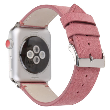 Frosted Genuine Leather Watchband For Apple Watch Series 6 & SE & 5 & 4 44mm / 3 & 2 & 1 42mm, For Apple Watch Series 7 45mm / 6 & SE & 5 & 4 44mm / 3 & 2 & 1 42mm - DealBuddy