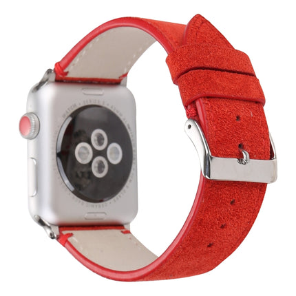 Frosted Genuine Leather Watchband For Apple Watch Series 6 & SE & 5 & 4 44mm / 3 & 2 & 1 42mm, For Apple Watch Series 7 45mm / 6 & SE & 5 & 4 44mm / 3 & 2 & 1 42mm - DealBuddy
