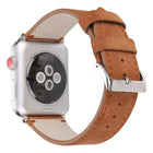 Frosted Genuine Leather Watchband For Apple Watch Series 6 & SE & 5 & 4 44mm / 3 & 2 & 1 42mm, For Apple Watch Series 7 45mm / 6 & SE & 5 & 4 44mm / 3 & 2 & 1 42mm - DealBuddy