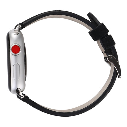 Frosted Genuine Leather Watchband For Apple Watch Series 6 & SE & 5 & 4 44mm / 3 & 2 & 1 42mm - DealBuddy