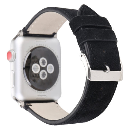 Frosted Genuine Leather Watchband For Apple Watch Series 6 & SE & 5 & 4 44mm / 3 & 2 & 1 42mm, For Apple Watch Series 7 45mm / 6 & SE & 5 & 4 44mm / 3 & 2 & 1 42mm - DealBuddy