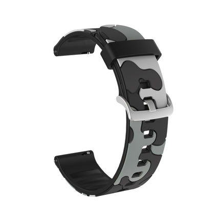 Camouflage Silicone Replacement Wrist Strap Watchband with Silver Buckle, 20mm For Samsung Galaxy Watch 3 41mm, 22mm For Samsung Galaxy Watch 3 45mm, 20mm For Samsung Galaxy Watch Active2 44mm, 20mm For Huawei Watch GT 2 42mm                           ... - DealBuddy