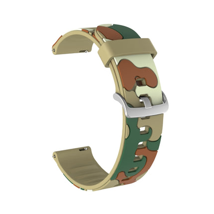 Camouflage Silicone Replacement Wrist Strap Watchband with Silver Buckle, 20mm For Samsung Galaxy Watch 3 41mm, 22mm For Samsung Galaxy Watch 3 45mm, 20mm For Samsung Galaxy Watch Active2 44mm, 20mm For Huawei Watch GT 2 42mm                           ... - DealBuddy