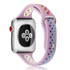 Rainbow Silicone Watchband For Apple Watch Series 6 & SE & 5 & 4 40mm / 3 & 2 & 1 38mm - DealBuddy