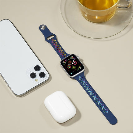 Rainbow Silicone Watchband For Apple Watch Series 6 & SE & 5 & 4 40mm / 3 & 2 & 1 38mm - DealBuddy