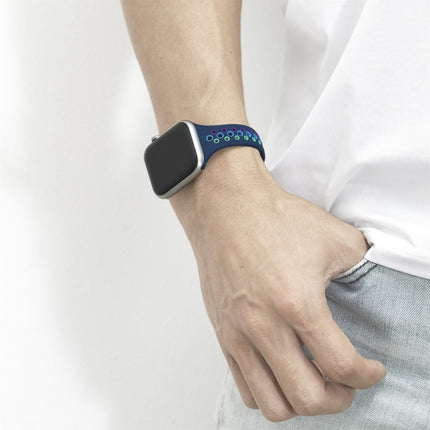 Rainbow Silicone Watchband For Apple Watch Series 6 & SE & 5 & 4 40mm / 3 & 2 & 1 38mm - DealBuddy