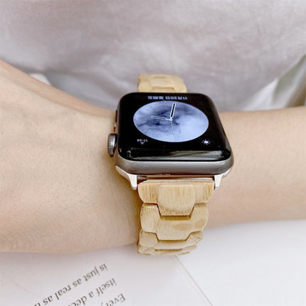 Wooden Bead Woven Watchband For Apple Watch Series 6 & SE & 5 & 4 40mm / 3 & 2 & 1 38mm, For Apple Watch Series 8&7 41mm / SE 2&6&SE&5&4 40mm / 3&2&1 38mm, For Apple Watch Series 7 41mm / 6 & SE & 5 & 4 40mm / 3 & 2 & 1 38mm - DealBuddy