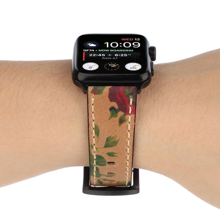 Retro Head-layer Cowhide Genuine Leather Watchband For Apple Watch Series 6 & SE & 5 & 4 40mm / 3 & 2 & 1 38mm, For Apple Watch Series 8&7 41mm / SE 2&6&SE&5&4 40mm / 3&2&1 38mm, For Apple Watch Series 7 41mm / 6 & SE & 5 & 4 40mm / 3 & 2 & 1 38mm - DealBuddy