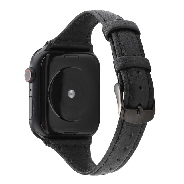 Crazy Horse Texture Genuine Leather Strap, For Apple Watch Series 7 41mm / 6 & SE & 5 & 4 40mm / 3 & 2 & 1 38mm, For Apple Watch Series 8&7 41mm / SE 2&6&SE&5&4 40mm / 3&2&1 38mm                                                                          ... - DealBuddy
