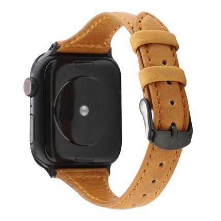 Crazy Horse Texture Genuine Leather Strap, For Apple Watch Series 7 41mm / 6 & SE & 5 & 4 40mm / 3 & 2 & 1 38mm, For Apple Watch Series 8&7 41mm / SE 2&6&SE&5&4 40mm / 3&2&1 38mm                                                                          ... - DealBuddy