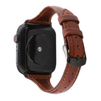 For Apple Watch Ultra 49mm / Series 8&7 45mm / SE 2&6&SE&5&4 44mm / 3&2&1 42mm / Red Brown