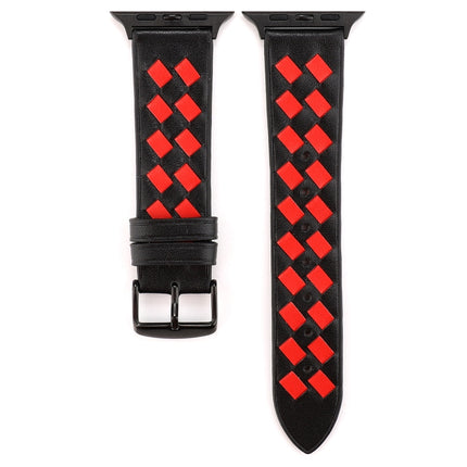 Woven Pattern Genuine Leather Strap - DealBuddy