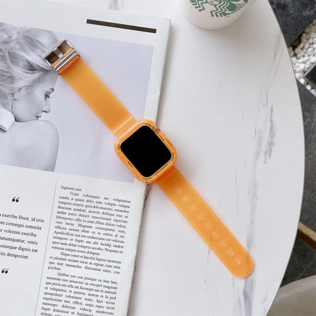 Candy Color Transparent TPU Watchband For Apple Watch Series 6 & SE & 5 & 4 44mm - DealBuddy