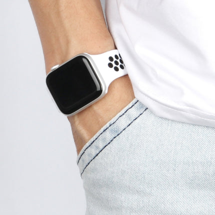 Elastic Silicone Watchband For Apple Watch Series 6 & SE & 5 & 4 44mm / 3 & 2 & 1 42mm, 150mm (Black White), 150mm (Light Pink White), 150mm (Blue White), 160mm (Light Pink White) - DealBuddy