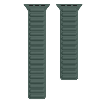 Silicone Magnetic Chain Watchband For Apple Watch Series 6 & SE & 5 & 4 40mm / 3 & 2 & 1 38mm, For Apple Watch Series 7 41mm / 6 & SE & 5 & 4 40mm / 3 & 2 & 1 38mm - DealBuddy