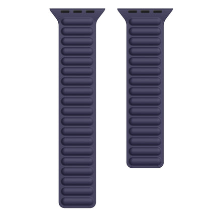 Silicone Magnetic Chain Watchband For Apple Watch Series 6 & SE & 5 & 4 40mm / 3 & 2 & 1 38mm, For Apple Watch Series 7 41mm / 6 & SE & 5 & 4 40mm / 3 & 2 & 1 38mm - DealBuddy