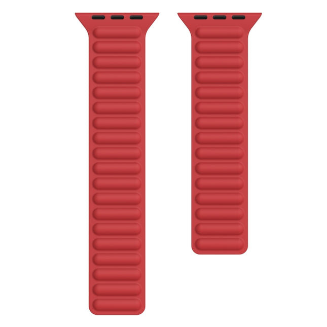 Silicone Magnetic Chain Watchband For Apple Watch Series 6 & SE & 5 & 4 44mm / 3 & 2 & 1 42mm - DealBuddy