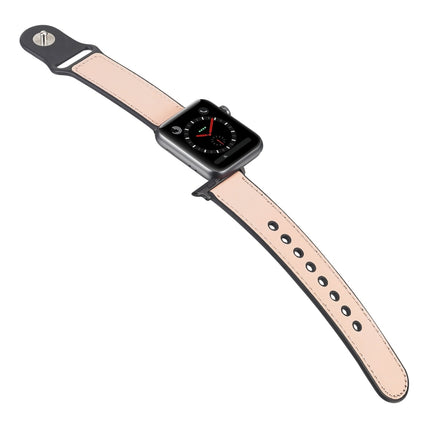 Paste Leather TPU Watchband For Apple Watch Series 6 & SE & 5 & 4 40mm / 3 & 2 & 1 38mm - DealBuddy