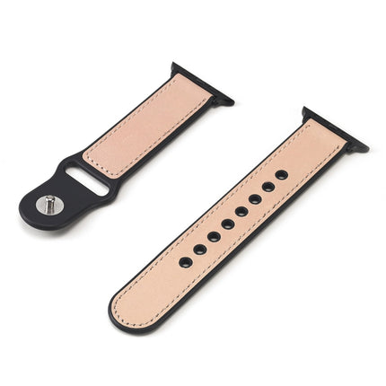 Paste Leather TPU Watchband For Apple Watch Series 6 & SE & 5 & 4 44mm / 3 & 2 & 1 42mm - DealBuddy