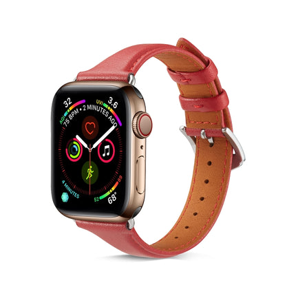 Genuine Leather Watchband For Apple Watch Series 6 & SE & 5 & 4 40mm / 3 & 2 & 1 38mm, For Apple Watch Series 8&7 41mm / SE 2&6&SE&5&4 40mm / 3&2&1 38mm, For Apple Watch Series 7 41mm / 6 & SE & 5 & 4 40mm / 3 & 2 & 1 38mm - DealBuddy